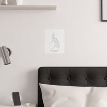 Load image into Gallery viewer, Minimalist Philippines Map Poster - White