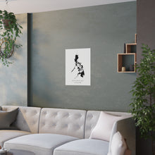 Load image into Gallery viewer, Minimalist Philippines Map Poster - Black