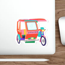 Load image into Gallery viewer, Tricycle - White Vinyl Stickers