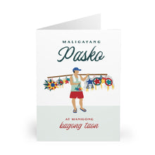 Load image into Gallery viewer, Tindero ng Parol, Maligayang Pasko - 6x9 Greeting Cards (5 Pack)