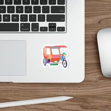 Load image into Gallery viewer, Tricycle - White Vinyl Stickers
