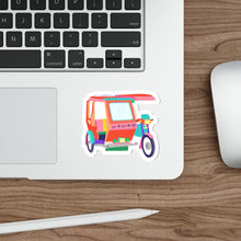 Load image into Gallery viewer, Tricycle - White Vinyl Stickers