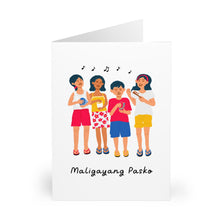 Load image into Gallery viewer, Mga Batang Namamasko, Maligayang Pasko - 6x9 Greeting Cards (5 Pack)
