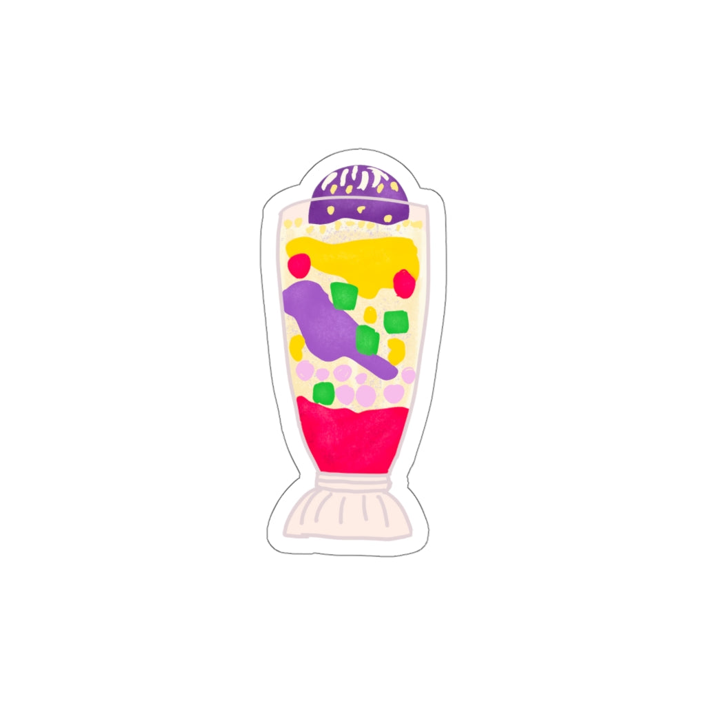 Halo-halo - White Vinyl Stickers