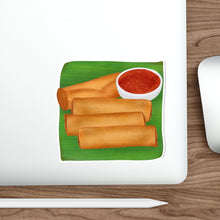 Load image into Gallery viewer, Lumpia - White Vinyl Stickers
