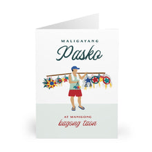 Load image into Gallery viewer, Tindero ng Parol, Maligayang Pasko - 6x9 Greeting Cards (5 Pack)
