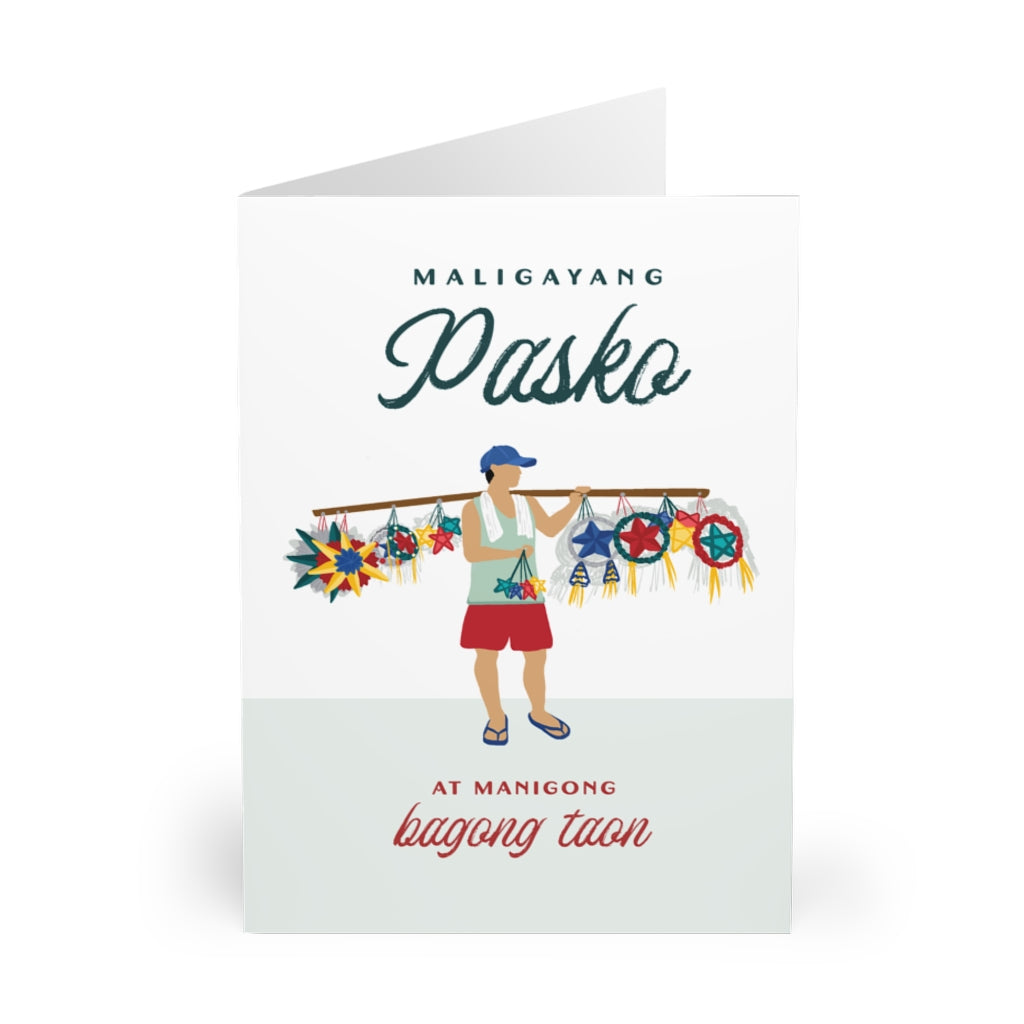 Tindero ng Parol, Maligayang Pasko - 6x9 Greeting Cards (5 Pack)