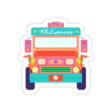 Load image into Gallery viewer, Jeepney Philippines - White Vinyl Stickers
