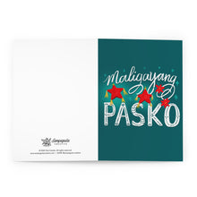 Load image into Gallery viewer, Script Maligayang Pasko - 6x9 Greeting Cards (5 Pack)
