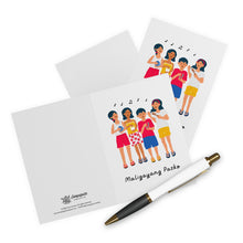Load image into Gallery viewer, Mga Batang Namamasko, Maligayang Pasko - 6x9 Greeting Cards (5 Pack)
