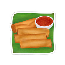 Load image into Gallery viewer, Lumpia - White Vinyl Stickers
